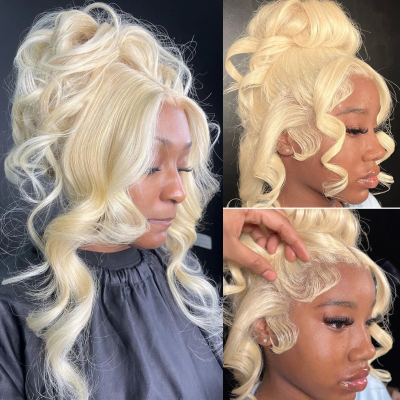 613 Blonde Body Wave Lace Front Wig - 13x4 13x6 360 HD透明613レースフロントウィッグ ハニーブロンドカラー ブラジリアン生ボディウェーブ