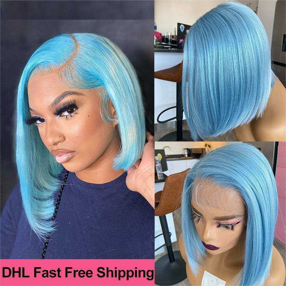 Short Pixie Cut Wig Human Hair Cheap - 短いストレートボブのウィッグ、前髪付きのピクシーカットウィッグ。黒人女性向け、人毛を使用。ブラジル産バージンヘア、レースフロントなし、安価なウィッグ、黒色。