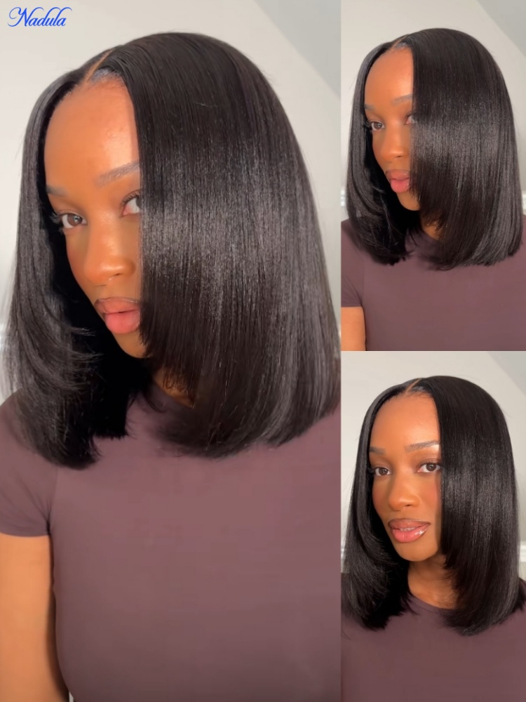 ナドゥラ クリアランスセール 10インチ 12インチ レイヤ - Glueless Wear And Go Human Hair Wig のレビューと価格