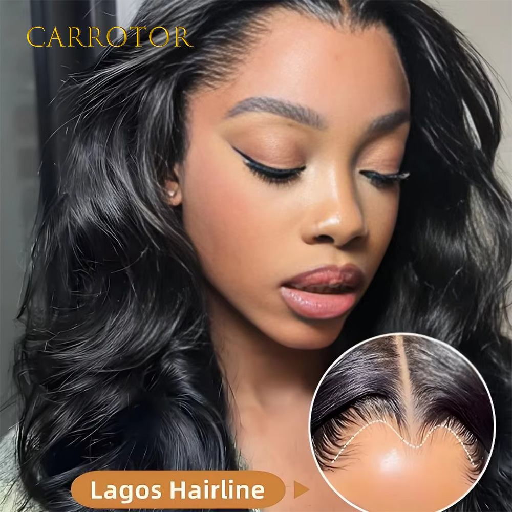 ラゴスヘアラインウィッグ 13x4 インビジブルレースフロン - Human Hair Wigs のレビューと価格