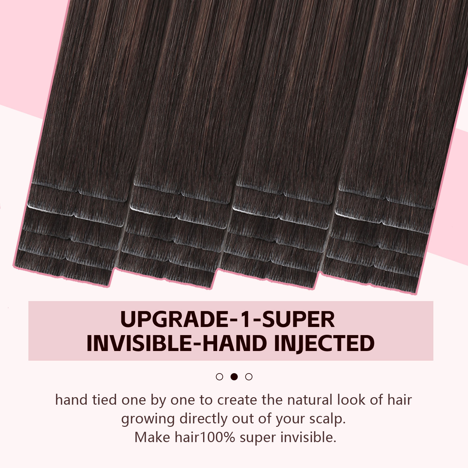スウィートメット インビジブルテープ ヘアエクステンション  - Invisible Tape In Extensions Real Hair のレビューと価格