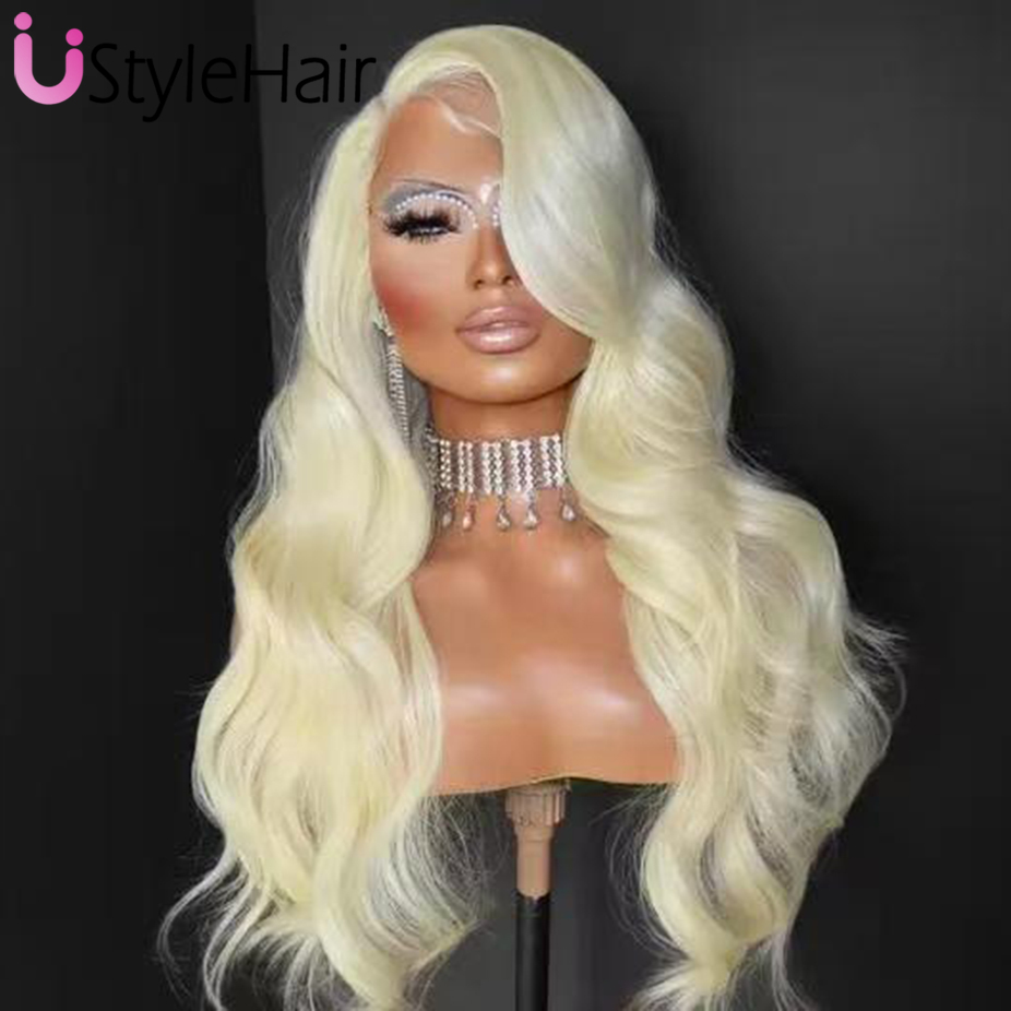 613 ブロンドレースフロントウィッグロングボディウェーブ合 - 613 Blonde Body Wave Lace Front Wig のレビューと価格