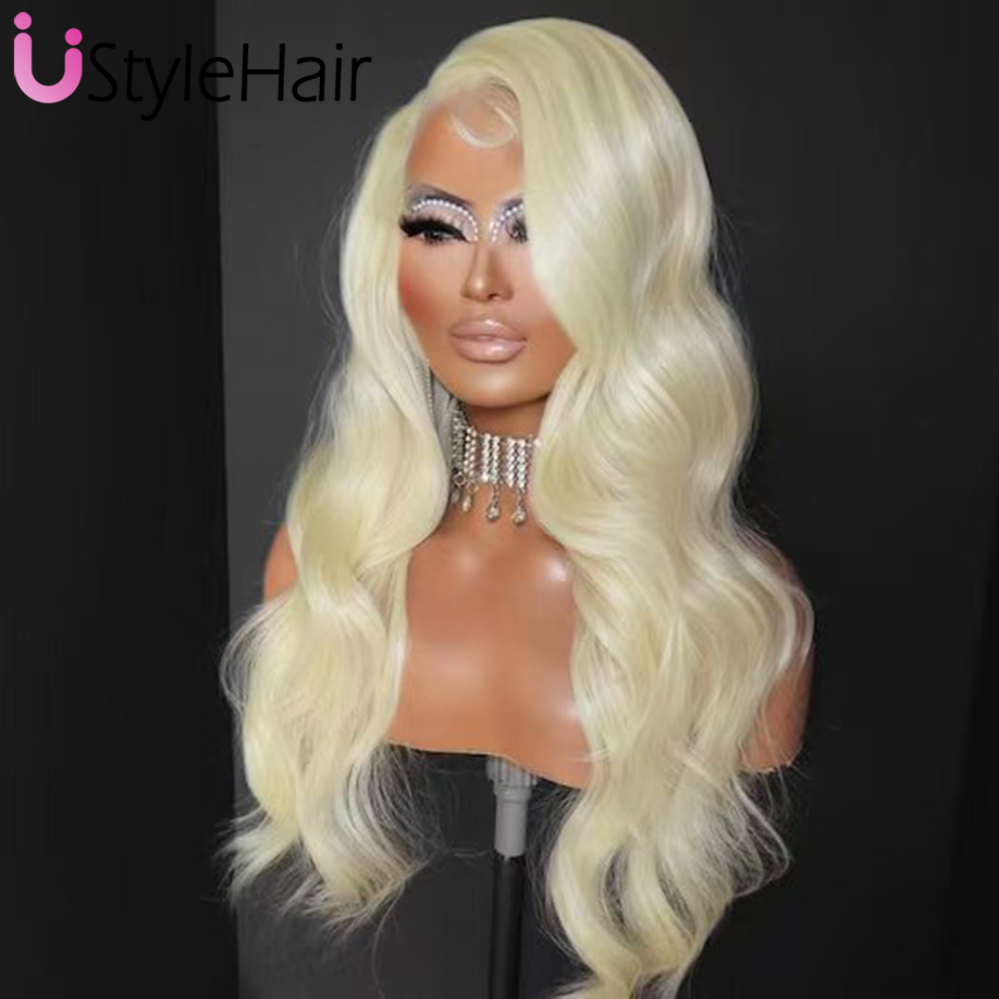 613 ブロンドレースフロントウィッグロングボディウェーブ合 - 613 Blonde Body Wave Lace Front Wig のレビューと価格