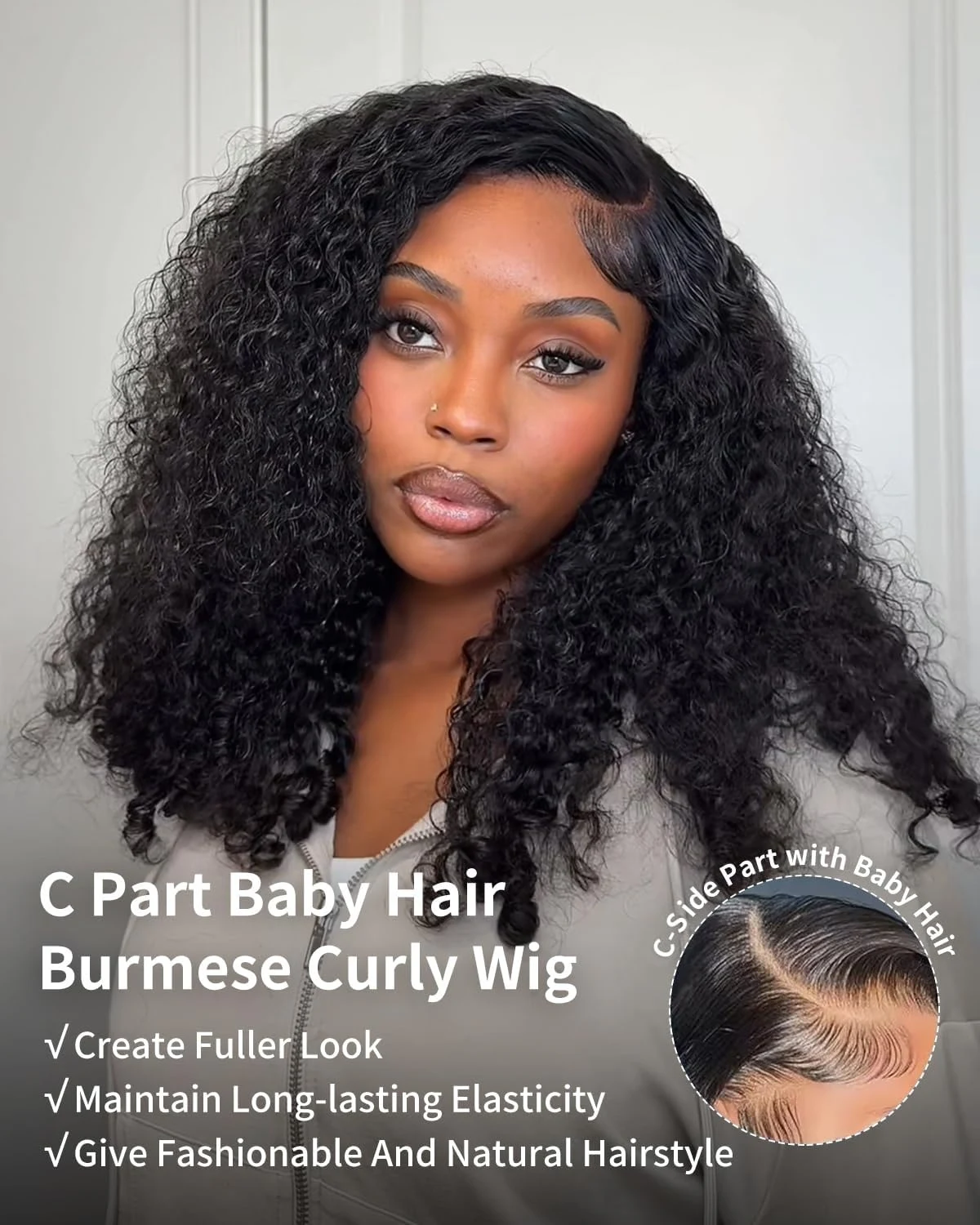 14インチ、16インチのカールしたディープウェーブ、13x4 - Glueless Wear And Go Human Hair Wig のレビューと価格