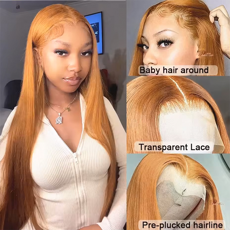 36インチ、密度180～220％、ストレート、透明レースフロ - Hd Lace Frontal Wig Human Hair Pre Plucked のレビューと価格