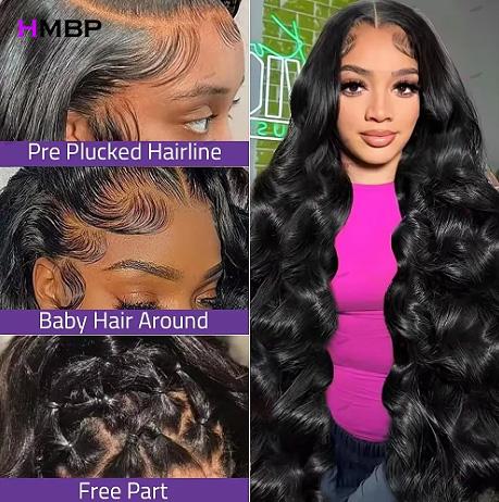 M字型ヘアラインボディウェーブ人毛ウィッグ 400密度 9x - Hd Lace Frontal Wig Human Hair Pre Plucked のレビューと価格