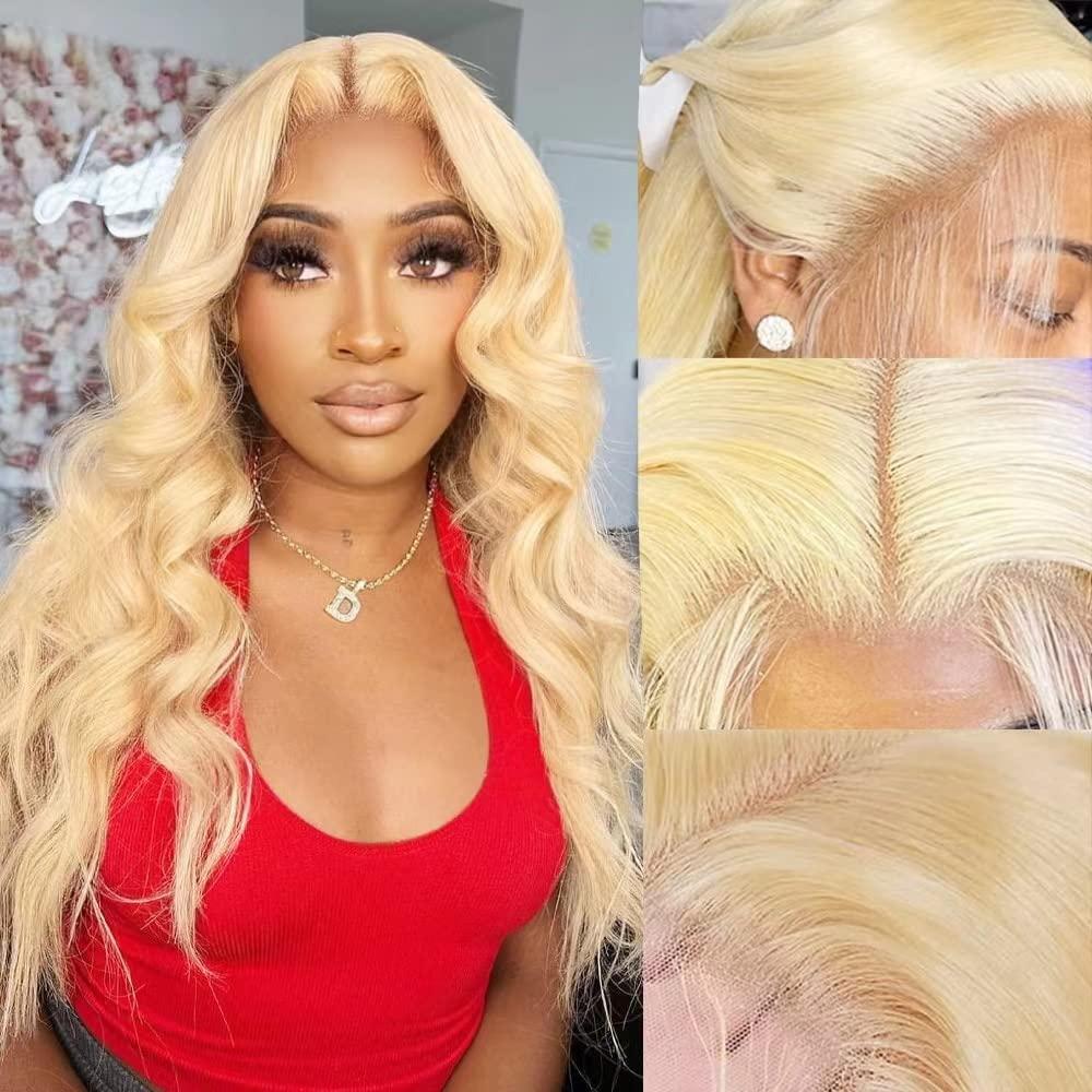 613 レースフロントウィッグ、人毛使用、密度200%、ブロ - 613 Blonde Body Wave Lace Front Wig のレビューと価格