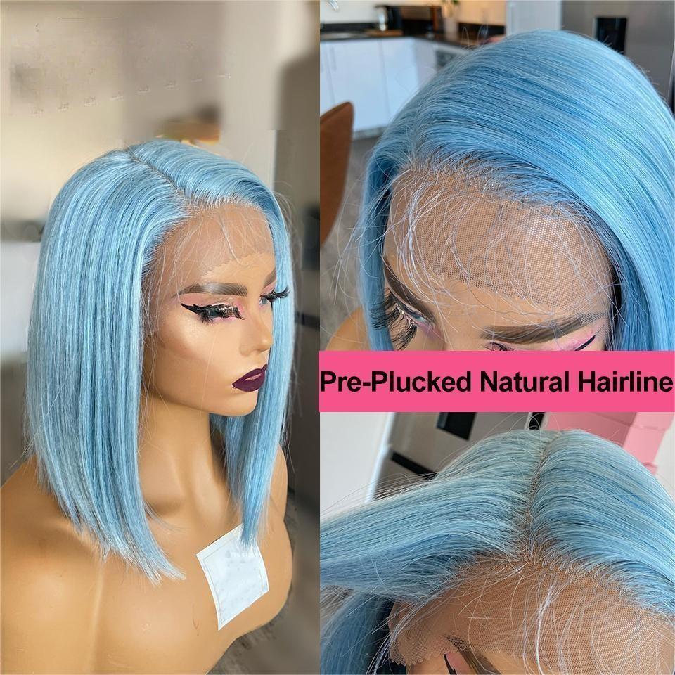 短いストレートボブのウィッグ、前髪付きのピクシーカットウィッ - Short Pixie Cut Wig Human Hair Cheap のレビューと価格
