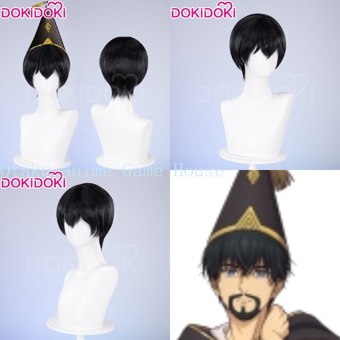 魔女帽子アトリエオルルッジオコスプレウィッグアニメ黒髪ショー - Synthetic Wigs のレビューと価格