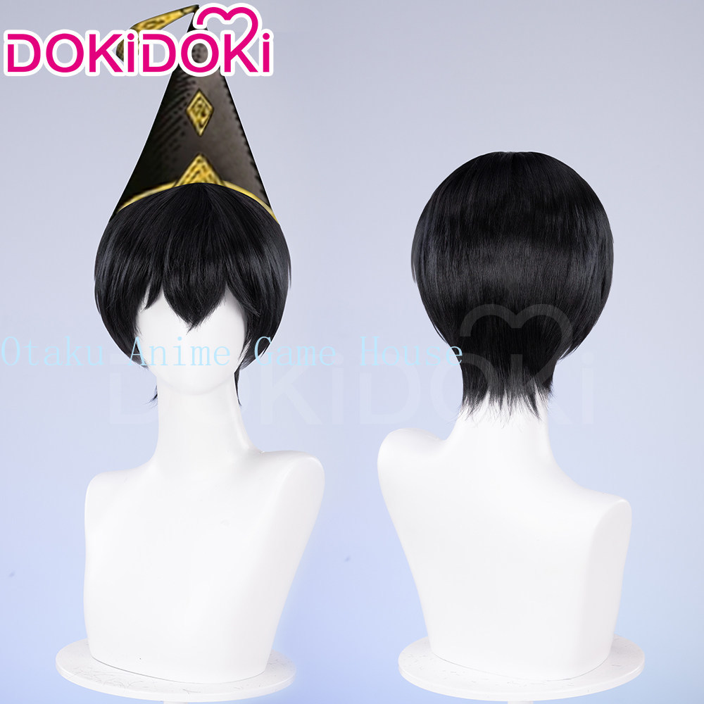 魔女帽子アトリエオルルッジオコスプレウィッグアニメ黒髪ショー - Synthetic Wigs のレビューと価格