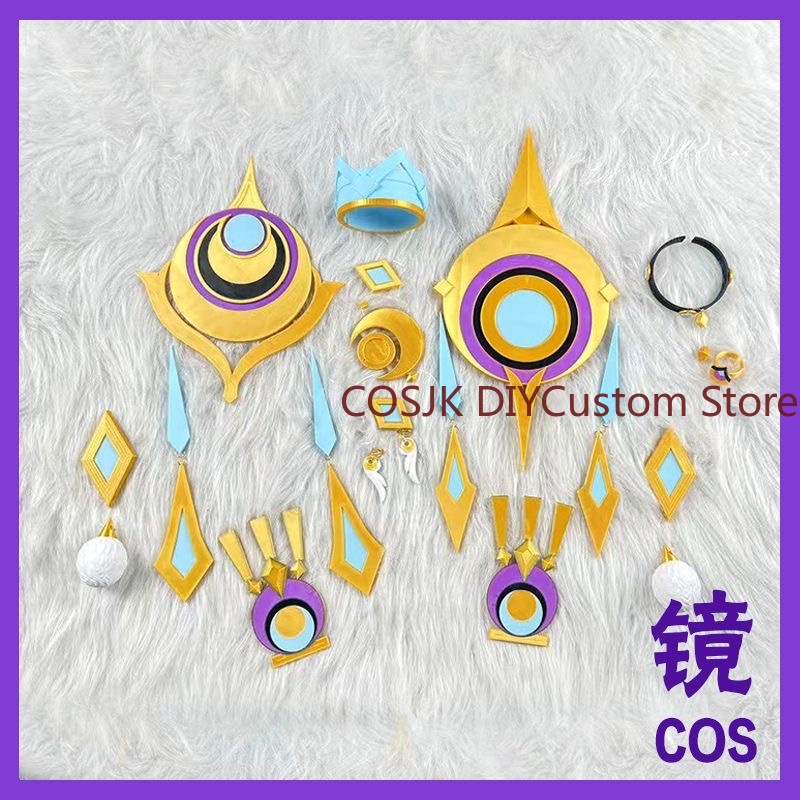 ゲーム「原神」のキャラクター、ラウマのコスプレ用小道具。漫画 - Synthetic Wigs のレビューと価格