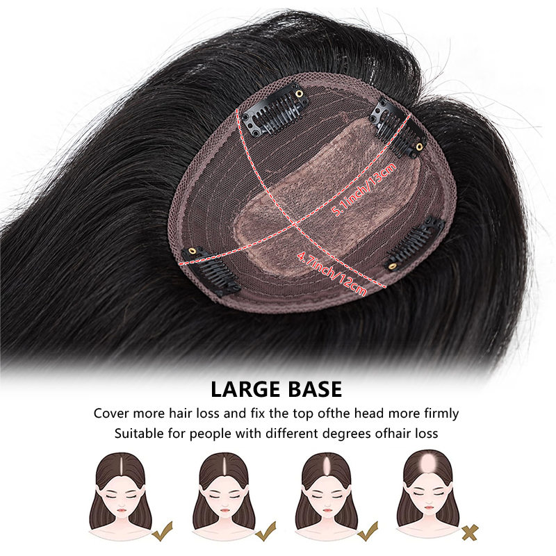 10インチ100%人毛13x12cmヘアネットクリップ式ヘア - Seamless Clip In Hair Extensions Human Hair のレビューと価格