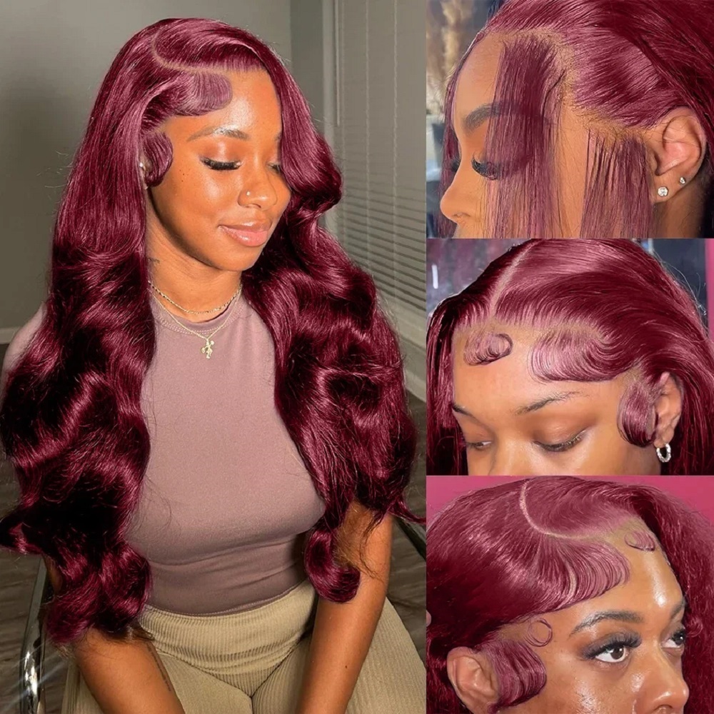200密度、13x4のボディウェーブ・レースフロントウィッグ - Lace Front Wigs のレビューと価格